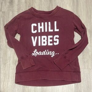 Maroon Chill Vibes Sweater